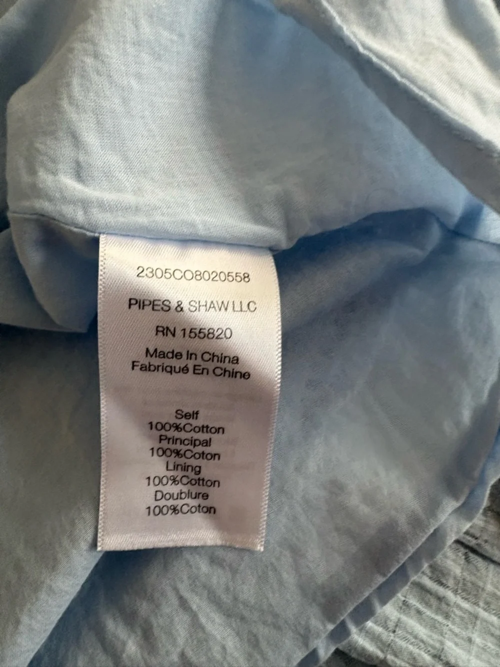 Veronica Beard Pale Blue Cotton Tiered Dress with Lace Trim - Picture 5 of 5